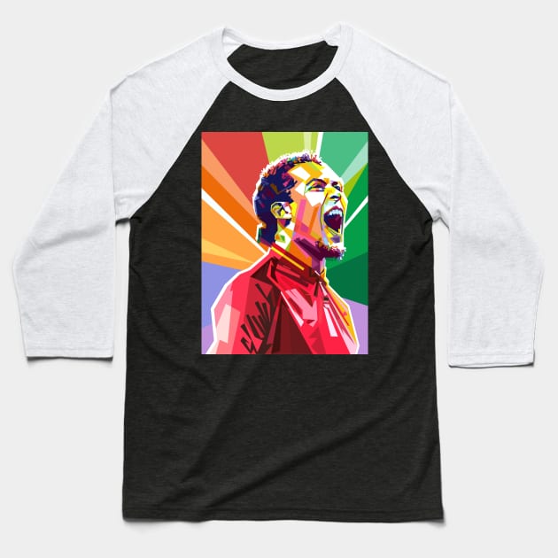 Virgil Van Dijk Baseball T-Shirt by Vector Baturaja